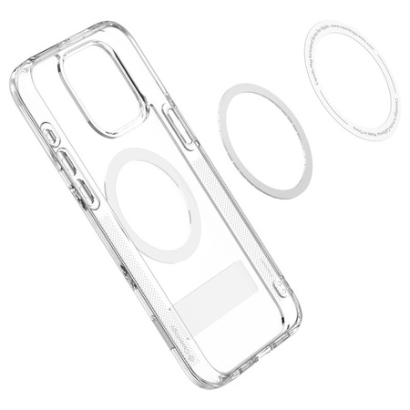 Spigen Caseology Capella MagSafe Kickstand, clear white - iPhone 15 Pro