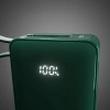 Powerbank SBS 10000 mAh 20W z wbudowanym kablem USB-C i wyświetlaczem cyfrowym - zielony