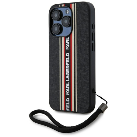 KARL LAGERFELD ETUI SAFFIANO ATHLEISURE STRIPES CORD DO IPHONE 15 PRO