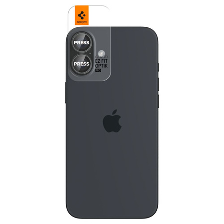 SPIGEN OSŁONA APARATU DO IPHONE 16 16 PLUS CAMERA GLASS 2-PACK OPTIK PRO