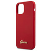 Guess GUHCP12SLSLMGRE iPhone 12 mini 5,4" czerwony/red hardcase Metal Logo Script
