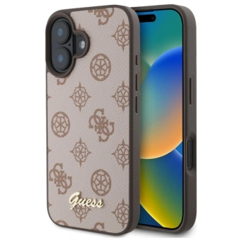 GUESS ETUI HARDCASE PEONY SCRIPT DO MAGSAFE DO IPHONE 16 6.1 Z LOGO