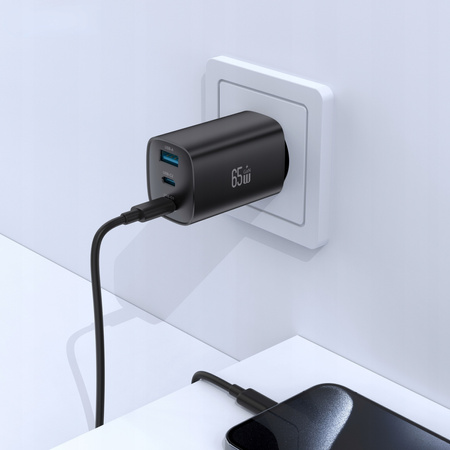 PALPRO SZYBKA ŁADOWARKA DO TELEFONU 3X USB-C USB-A KOSTKA DO ŁADOWARKI 65W