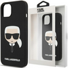 Karl Lagerfeld KLHMP14MSLKHBK iPhone 14 Plus 6,7" hardcase czarny/black Silicone Karl`s Head Magsafe