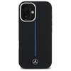 MERCEDES ETUI DO IPHONE 16 6.1 HARDCASE SILIKONOWE DO MAGSAFE BLUE STRIPE