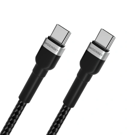 WOZINSKY KABEL USB-C USB-C DO MACBOOK PRO AIR IPAD SZYBKIE ŁADOWANIE 65W 1M