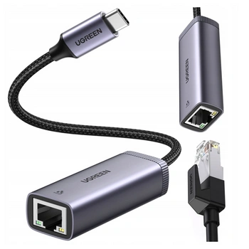 UGREEN ADAPTER SIECIOWY USB-C DO RJ45 DO MACBOOKA TELEFONU Z OBSŁUGĄ 1GBPS