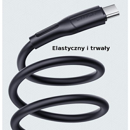 USAMS KABEL U68 USB-C DO TELEFONÓW 1M SZYBKIE ŁADOWANIE DO SAMSUNG GALAXY