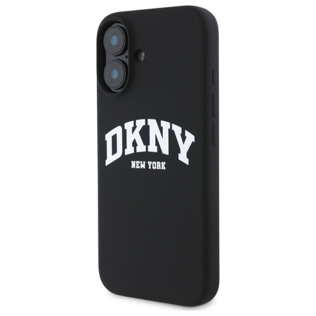 DKNY ETUI DO IPHONE 16 6.1 DO MAGSAFE HARDCASE SILIKONOWE Z LOGO BIAŁE
