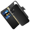 Etui z ekoskóry Puro Wallet Detachable MagSafe 2w1 z klapką i portfelem do iPhone 16 - czarne