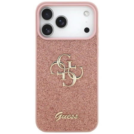 GUESS ETUI FIXED GLITTER BIG 4G DO IPHONE 17 PRO MAX POKROWIEC OCHRONNY