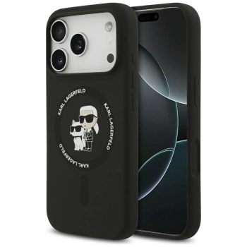 KARL LAGERFELD ETUI SILIKONOWE KARL&CHOUPETTE RING MAGSAFE DO IPHONE 17
