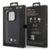 Etui BMW Leather Stamp Tricolor do iPhone 15 Pro - czarne