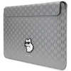 Etui Karl Lagerfeld Saffiano Monogram Choupette KLCS14SAKHPCG na laptopa 14" - srebrne