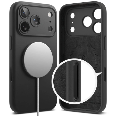 RINGKE ETUI SILICONE MAGNETIC DO IPHONE 17 PRO MAX Z MAGSAFE OCHRONA
