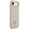 Etui Guess 4G Strass Logo & Big Strap Metal Buttons MagSafe na iPhone Air - różowe