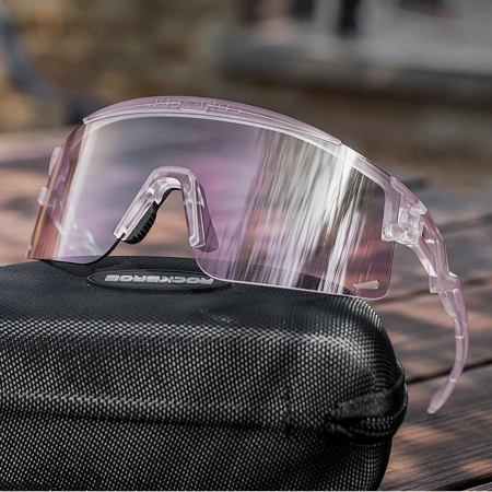 ROCKBROS OKULARY FOTOCHROMOWE DO ROWERU Z OCHRONĄ UV I WKŁADKĄ KOREKCYJNĄ