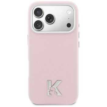 Etui Karl Lagerfeld Karl Head Logo       MagSafe do iPhone 17 różowy