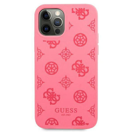 Guess GUHCP12LLSPEFU iPhone 12 Pro Max 6,7" fuksja/fuchsia hard case Peony Collection