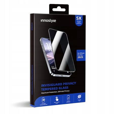INNOSTYLE SZKŁO HARTOWANE 9H PRYWATYZUJĄCE SZYBKA DO IPHONE 17 AIR