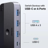 UGREEN PRZEŁĄCZNIK SWITCH USB 3.0 2-IN-4 DO KOMPUTERA LAPTOPA KONTROLA DUAL