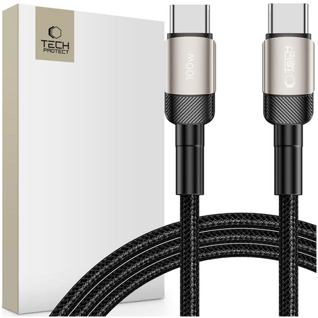 TECH-PROTECT KABEL USB-C 100W PD DO TELEFONÓW ANDROID 200CM WYSOKA SZYBKOŚĆ