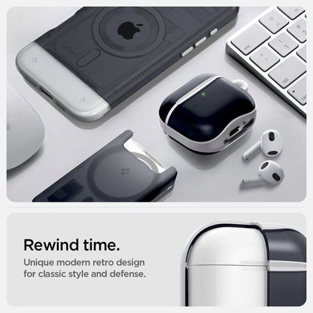 SPIGEN CLASSIC C1 ETUI DO APPLE AIRPODS 4 Z OCHRONĄ PRZED ZATRZASKAMI