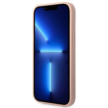 Guess GUHCP14MPSASBPI iPhone 14 Plus 6,7" różowy/pink Saffiano Strap