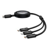 BASEUS KABEL 3W1 USB-C DO LIGHTNING MICRO 100W 1,1M DO TELEFONÓW ANDROID