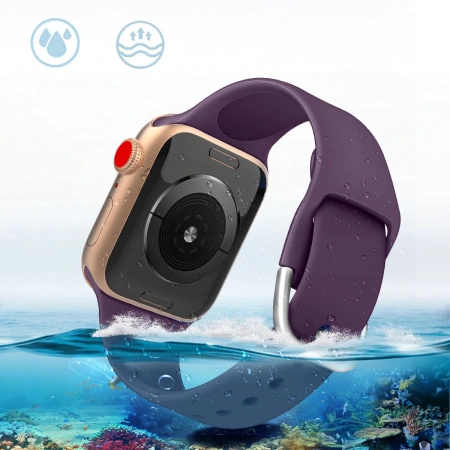 Silicone Strap APS silikonowa opaska do Watch 8 / 7 / 6 / 5 / 4 / 3 / 2 / SE (41 / 40 / 38mm) pasek bransoleta do zegarka żółty