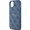 Etui Guess 4G Collection Leather Metal Logo MagSafe na iPhone 15 / 14 / 13 - niebieskie