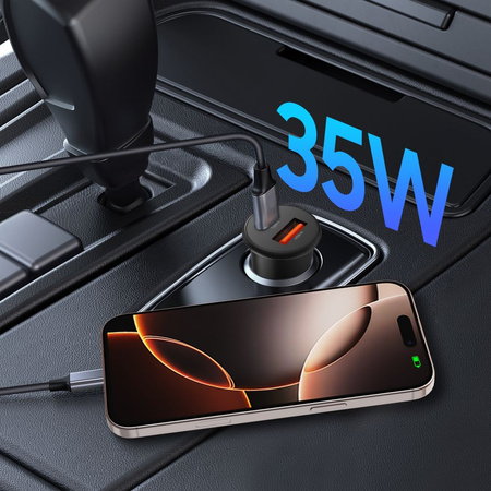 TECH-PROTECT ŁADOWARKA SAMOCHODOWA 2-PORT USB PD35W QC3.0 DO TABLETÓW APPLE