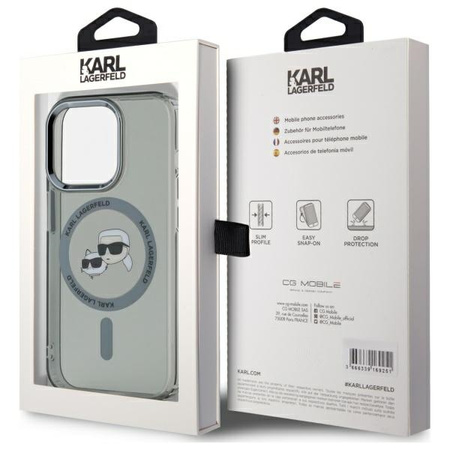 KARL LAGERFELD ETUI HARDCASE DO IPHONE 15 PRO 6.1 DO MAGSAFE IML METAL