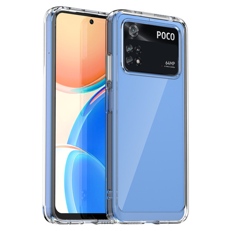 Outer Space Case etui Xiaomi Poco M4 Pro pokrowiec z elastyczną ramką niebieskie