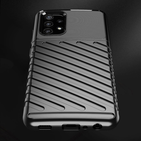 Thunder Case elastyczne pancerne etui pokrowiec Samsung Galaxy A32 5G czarny