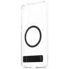 Etui CARE by PanzerGlass Feature Black Kickstand & QI do Samsung Galaxy S25+ - przezroczysty