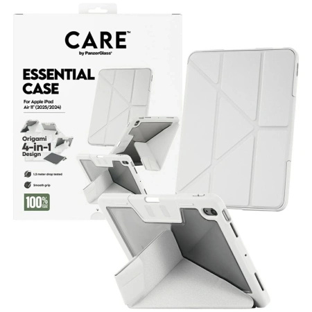 Etui Care by PanzerGlass Y fold do iPad Air 11" 2025 (7 gen.) / iPad Air 11" 2024 (6 gen.) -  jasnoszare