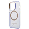 Etui Guess GUHMP14LHTCMU na iPhone 14 Pro purpurowy/purple Gold Outline Translucent MagSafe