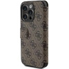 Etui Guess 4G Metal Logo na iPhone 15 Pro - brązowe