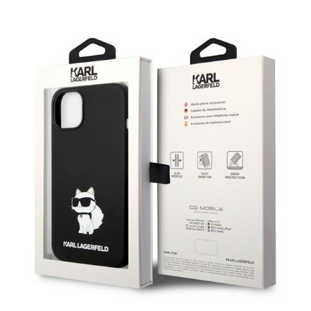 Karl Lagerfeld KLHMP14MSNCHBCK iPhone 14 Plus 6,7" hardcase czarny/black Silicone Choupette MagSafe