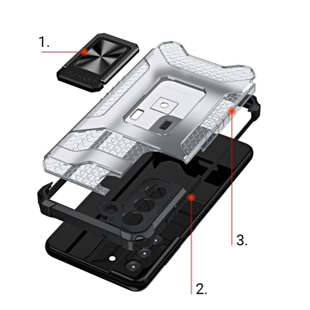 HURTEL ETUI PANCERNE Z MAGNETYCZNYM UCHWYTEM DO SAMSUNG GALAXY S22+ OCHRONA