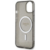Etui Guess GUHMP14SHCMCGK na iPhone 14 - czarne Glitter Gold MagSafe