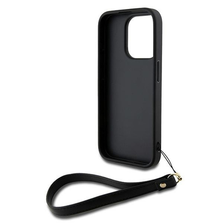 DKNY ETUI HARDCASE DO IPHONE 15 PRO Z PASKIEM NA NADGARSTEK STOCK LOGO