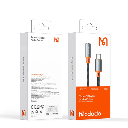 Mcdodo Castle Series Phone Adapter USB-C Mini Jack with DAC CA-7561