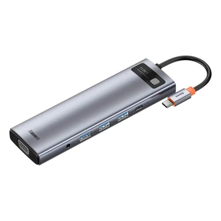 BASEUS HUB 11W1 USB-C DO MACBOOKA Z 2X HDMI 3X USB 3.0 PD VGA ETHERNET RJ45