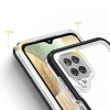 Clear 3in1 etui do Samsung Galaxy A22 4G żelowy pokrowiec z ramką czarny