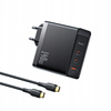 Ładowarka USB-C, GaN, 140W + kabel USB-C 240W, 2M , McDodo