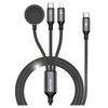 AWEI ZESTAW KABLI 3W1 USB-C DO LIGHTNING WATCH DO IPHONE APPLE 100W 10W