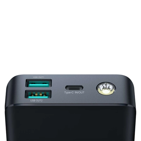 Powerbank Joyroom JR-PBF02 30W 20000mAh + kabel USB-A - USB-C 0.25m - czarny