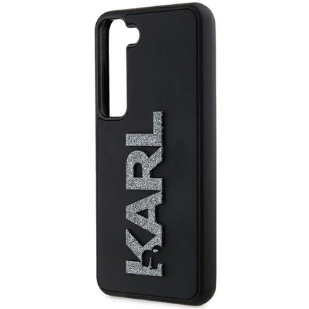 Etui Karl Lagerfeld 3D Rubber Glitter Logo na Samsung Galaxy S23+ - czarne